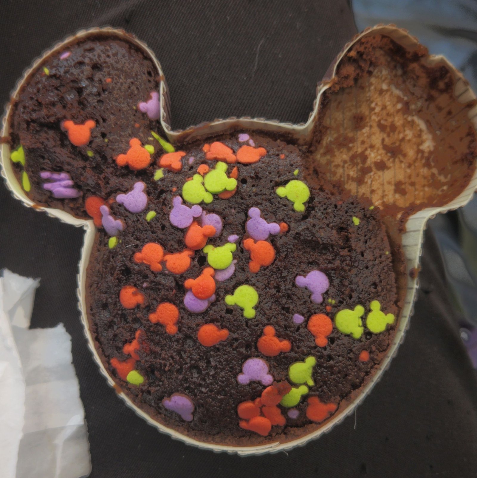 Disappointing Mickey Brownie: Great Presentation, Lackluster Taste